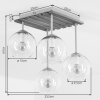 Koyoto plafonnier 4 lumières E14, style boho rétro pour salon et salle à manger