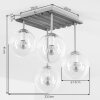 Gastor plafonnier 4 lampes, plafonnier boule, plafonnier rétro boho pour salon