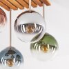 Gastor plafonnier à 4 boules suspendues E14, structure à lattes boho rétro