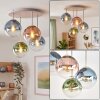 Gastor plafonnier boule 4 lumières E14 Ø 38 cm, style rétro vintage