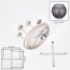 Koyoto plafonnier boule 4 lumières pour salon, style rétro vintage, Ø 38 cm