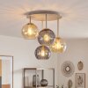 Koyoto plafonnier boule rond 4 flammes E14, lampe de plafond rétro vintage