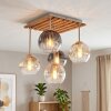 Koyoto plafonnier 5 lumières avec abat-jours globe pour salon et salle à manger