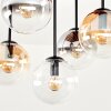 Gastor Plafonnier à globes 5 lumières E14, luminaire de plafond rétro