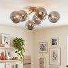 Chehalis plafonnier à globes 6 lumières, luminaire de plafond rétro