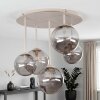 Chehalis plafonnier boule suspendu 5 points lumineux G9 Ø 45 cm pour salle à manger