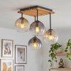 Koyoto plafonnier boule 4 lumières style bohème rétro pour salon et chambre