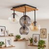 Plafonnier Koyoto 4 lumières E14, globes suspendus, style boho vintage