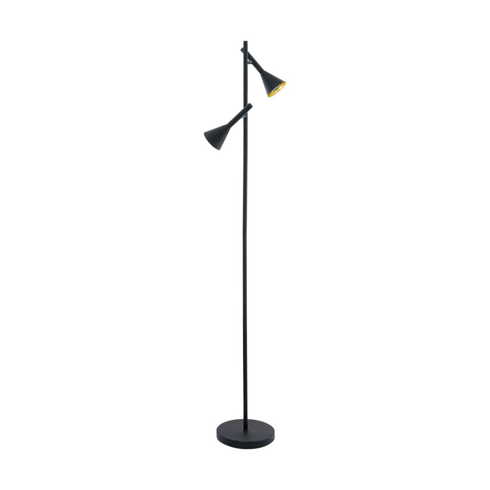 Lampadaire Eglo CORTADERAS Or, Noir, 2 lumières main product photo