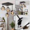 Koyoto plafonnier 4 lumières à globes, luminaire de plafond moderne
