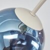 Chehalis plafonnier à globes 6 lampes G9, bras courbés, rétro moderne Ø 58 cm