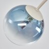 Plafonnier moderne Chehalis à 6 lumières avec abat-jour en verre multicolores, ø 12 cm