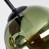 Koyoto plafonnier vintage à globes, 4 flammes E14, forme carrée rétro