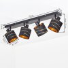 Alsen plafonnier spot de plafond 4 lumières, rampe orientable pour salon