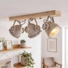 Plafonnier Herford, têtes orientables sable pour le couloir et l’entrée