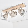Plafonnier Herford, têtes orientables sable pour le couloir et l’entrée