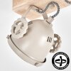 Plafonnier Herford, têtes orientables sable pour le couloir et l’entrée
