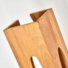 Lampadaire Sernadelo moderne à structure verticale écrue en bois et métal, 4 lumières