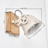 Applique murale orientable moderne Herford, lot de 2, écru, pour le coin lecture