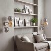 Applique murale moderne Gastor, lot de 2, trois abat-jour en verre verticaux