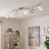 Plafonnier linéaire Villenauxe, LED 3000 Kelvin blanc chaud, modules carrés orientables