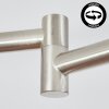 Plafonnier linéaire Villenauxe, LED 3000 Kelvin blanc chaud, modules carrés orientables