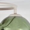 Plafonnier moderne Koyoto à trois abat-jour ronds en verre coloré, E14
