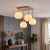 Plafonnier moderne Koyoto à 4 lumières, abat-jour ronds blancs en verre