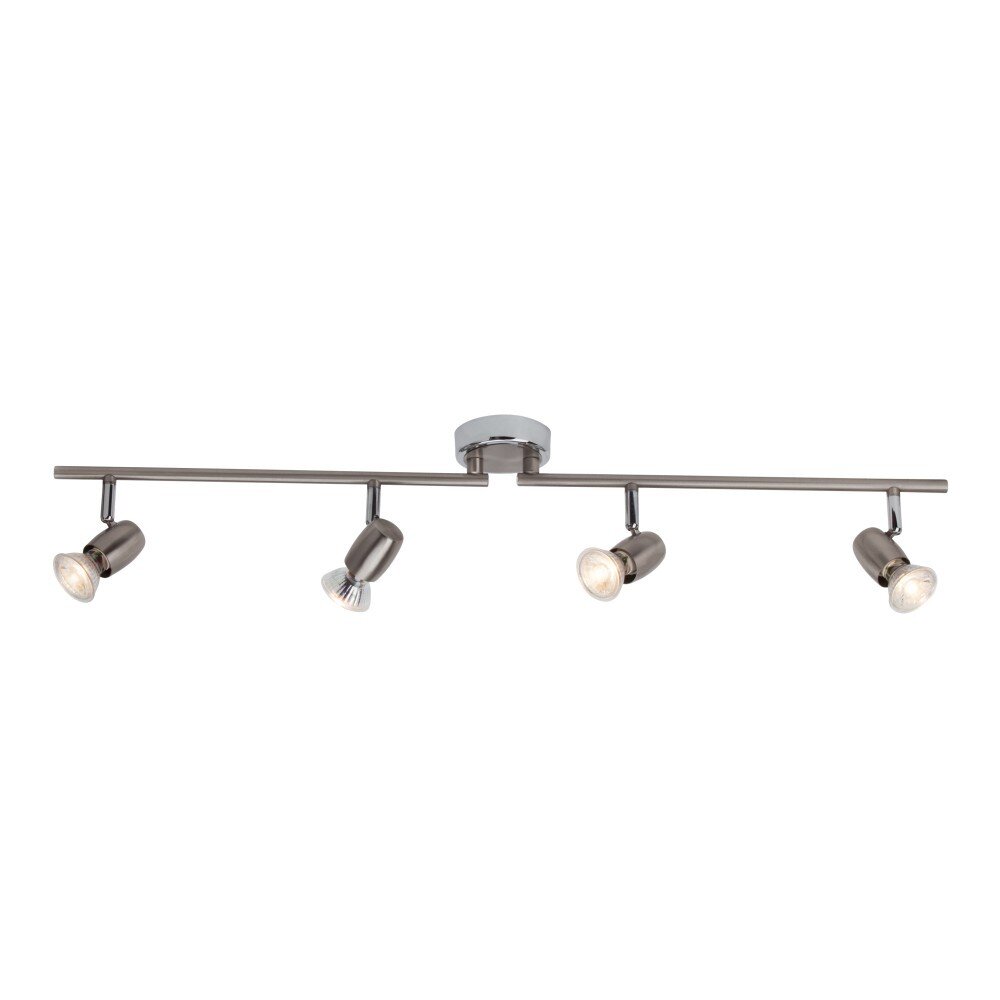 Barre de spots Brilliant Wesley LED Chrome, 4 lumières main product photo