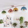 Plafonnier Koyoto à 4 lumières avec abat-jour multicolores dimmable par variateur externe