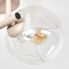 Plafonnier moderne Ripoll à trois lumières en cluster, abat-jour sphériques en verre