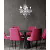 Nowa Marie lustre à pampilles, chandelier 5 lumières style antique pour salon
