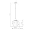 Nowa Toy suspension globe lampe suspendue design moderne pour salon et salle à manger