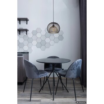 NOWA Selina suspension ronde moderne design, Ø 30 cm, hauteur 150 cm