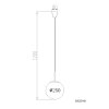 NOWA Kop suspension boule moderne Ø 25 cm E27, luminaire design pour salle à manger