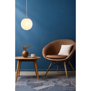 NOWA Kop suspension boule moderne Ø 25 cm E27, luminaire design pour salle à manger