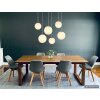 NOWA Kop suspension luminaire 6 flammes E27 moderne pour salle à manger, cuisine, salon