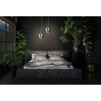 NOWA Paso suspension moderne E14 réglable, luminaire suspendu pour salon