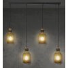 NOWA Ando suspension 4 flammes réglable E27, design moderne pour salle à manger