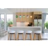 NOWA Minara suspension luminaire LED moderne pour salle à manger 102 cm 3300 lumens 3000 K 27 W