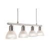 NOWA Daytona suspension linéaire cuisine allongée moderne 4 lampes réglables E14 10 cm