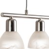 NOWA Daytona suspension linéaire cuisine allongée moderne 4 lampes réglables E14 10 cm