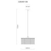 NOWA Leeds lampadaire moderne rond et élancé E27 60 W hauteur 135 cm Ø 35 cm