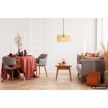 NOWA Leeds luminaire suspendu allongé moderne pour salle à manger et cuisine