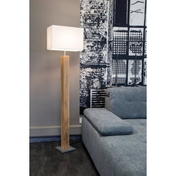 NOWA Gump lampadaire de salon moderne pour coin lecture, abat-jour rectangulaire