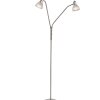 Daytona lampadaire sur pied salon couloir moderne 2 spots orientables H150 cm Ø45 cm