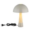 NOWA Paulin Lampe champignon de table moderne E27 60 W pour salon et cuisine