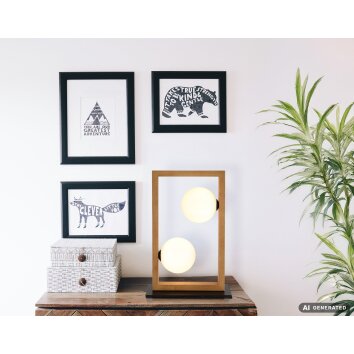 NOWA Nanda applique murale, lampe murale moderne à 2 flammes G9 avec interrupteur sur câble