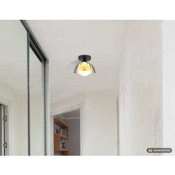 NOWA Eva luminaire de plafond plafonnier rond moderne pour intérieur Ø 20 cm G9