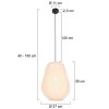 Steinhauer Sable suspension moderne ronde élégante 30 cm pour salle à manger, salon